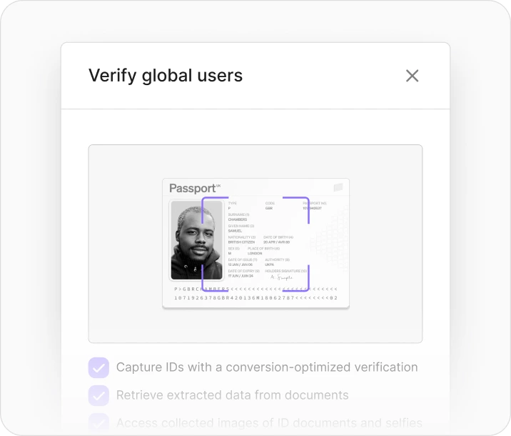 Valara selfie verification step